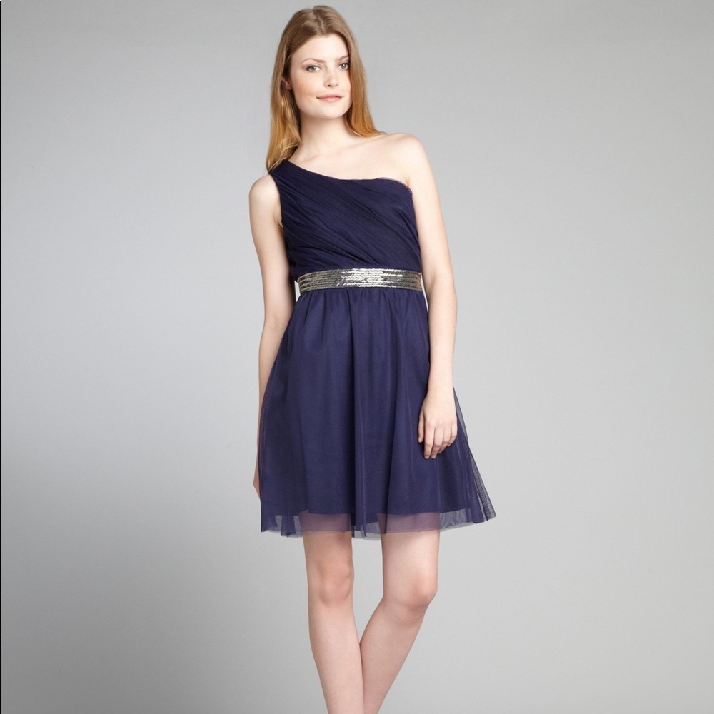 Max&Cleo Brianna One Shoulder Dress|Size 2|Tulle